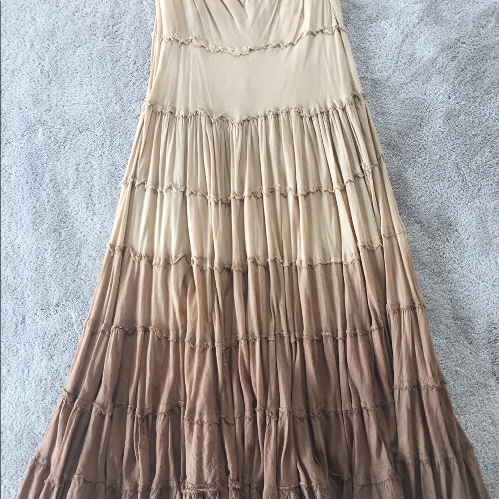 Planet Gold Brown 2 Toned Prairie Skirt